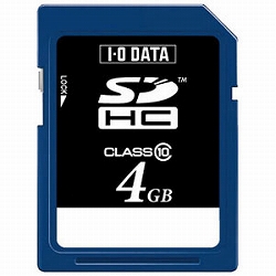 アイ・オー・データ機器 スピードクラス10対応SDHCメモリーカード 4GB SDH-T4G