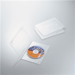 エレコム CCD-DVDS01CR スリムDVDトールケース画像