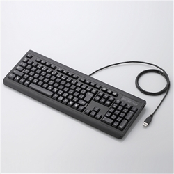 エレコム TK-FCM010BK USBハブ付 フルキーボード