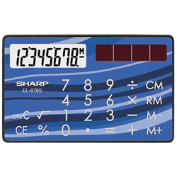 シャープ EL-878S-X 電卓(クレジットカードタイプ)