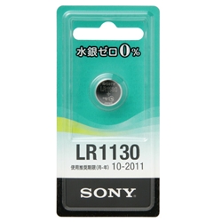 ソニー LR1130-ECO 水銀0%アルカリボタン電池 LR1130画像