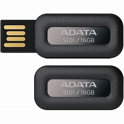 ADATA AS101-16G-RBK USBメモリー S101 小型防水タイプ 16GB 【黒】画像
