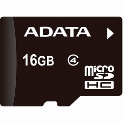 ADATA AUSDH16GCL4-RA1 ADATA microSDHCカード Class4【16GB】アダプタ付き