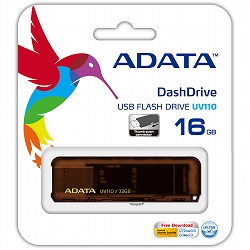 ADATA AUV110-16G-RBR ADATA USBメモリー DashDrive UV110 スリムタイプ USB2.0 16GBモデル画像