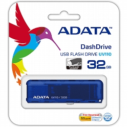 ADATA AUV110-32G-RPK ADATA USBメモリー DashDrive UV110 スリムタイプ USB2.0 32GBモデル