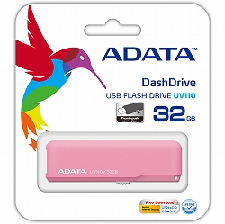 ADATA AUV110-32G-RPK ADATA USBメモリー DashDrive UV110 スリムタイプ USB2.0 32GBモデル画像