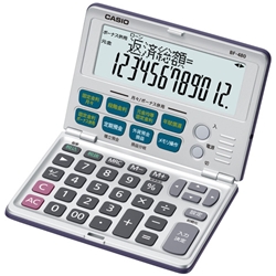 カシオ計算機 BF-480-N 金融電卓折りたたみ手帳タイプ12桁画像