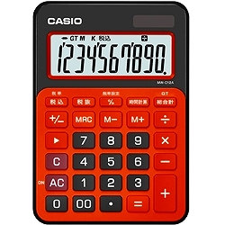 カシオ計算機 MW-C12A-BO-N 電卓 ビターオレンジ 10桁画像