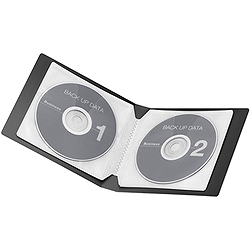 エレコム CCD-F12NBK CD/DVDファイル/12枚/ブラック画像