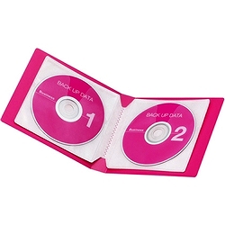 エレコム CCD-F12NPN CD/DVDファイル/12枚/ピンク画像