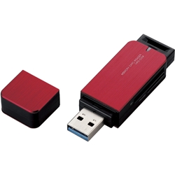 エレコム MR3-C004RD USB3.0対応 メモリカードリーダ/2スロット/27種類＋5メディア対応/レッド
