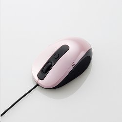 エレコム M-Y4AURPN 3ボタン 光学式マウス/USB/小型サイズ/ピンク画像