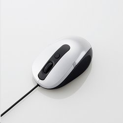 エレコム M-Y4AURWH 3ボタン 光学式マウス/USB/小型サイズ/ホワイト画像