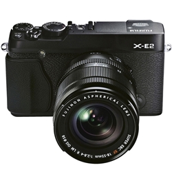 富士フイルム X-E2B/1855KIT レンズ交換式プレミアムカメラ X-E2 ：ブラック画像