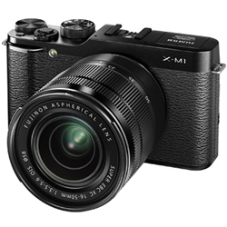 富士フイルム X-M1B/1650KIT レンズ交換式プレミアムカメラ X-M1 ：ブラック