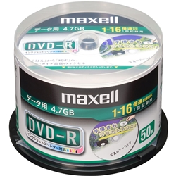 日立マクセル DR47DWP50SP データ用1-16倍速DVD-R4.7GB50枚スピンドルプリンタブル画像