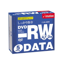 イメーション DVD-RW 4.7PBEx5 DVD-RW 4.7GB データ用 5枚パック画像