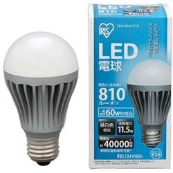 アイリスオーヤマ LDA12N-H-V15 LED電球 昼白色 810lm画像
