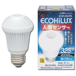 アイリスオーヤマ LDA4N-H-S4 LED電球 人感センサー付mini 昼白色 325lm画像