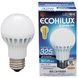アイリスオーヤマ LDA5N-H-V10 (ECOHiLUX) LED電球 昼白色 325lm画像