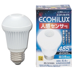 アイリスオーヤマ LDA6N-H-S5 LED電球 人感センサー付mini 昼白色 485lm画像