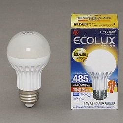 アイリスオーヤマ LDA7L-H/D-V1 LED電球 調光 電球色 485lm画像