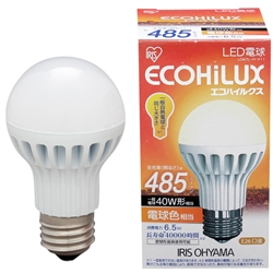 アイリスオーヤマ LDA7L-H-V11 (ECOHiLUX) LED電球 電球色 485lm画像