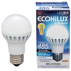 アイリスオーヤマ LDA7N-H-V11 (ECOHiLUX) LED電球 昼白色 485lm画像