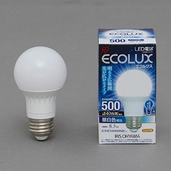 アイリスオーヤマ LDA8N-G-V1 LED電球 広配光 昼白色相当 （500lm）