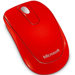 マイクロソフト 2CF-00046 Wireless Mobile Mouse 1000 Mac/Win USB Port Fire Red