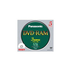 パナソニック LM-HC47LW5 DVD-RAMディスク 4.7GB(片面 / カートリッジなし / 5枚プリンタブル)