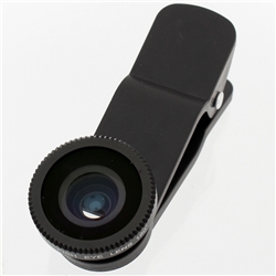 サンコ CLPWIDBK インカメラも利用できるクリップ式広角レンズ2 ブラック