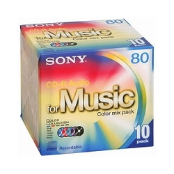 ソニー 10CRM80CRAX 10枚組CD-Rオーディオメディア 80分 ミックスパック