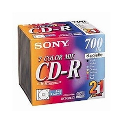 ソニー 21CDQ80EX 21枚組CD-Rメディア80分 700MB ノンプリンタブル