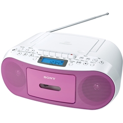 ソニー CFD-S50/P CDラジオカセットコーダー S50 ピンク画像