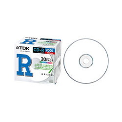 ＴＤＫ CD-R80PWX20A CD-R データ用 700MB インクジェットプリンタ対応