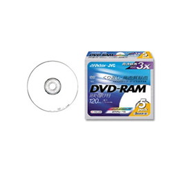 日本ビクター VD-M120NP5 DVD-RAMディスク(forVIDEO)ノンカートリッジホワイトプリンタブル5枚パック