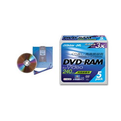 日本ビクター VD-M240F5 DVD-RAMディスク(forVIDEO)カートリッジ両面5枚パック