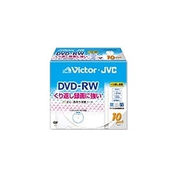 日本ビクター VD-W120VW10 DVD-RWディスク1-2倍速ホワイトプリンタブル10枚パック