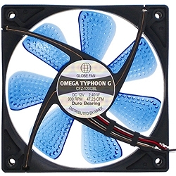 アイネックス CFZ-120GBL OMEGA TYPHOON G LED 120mm 究極静音タイプ画像