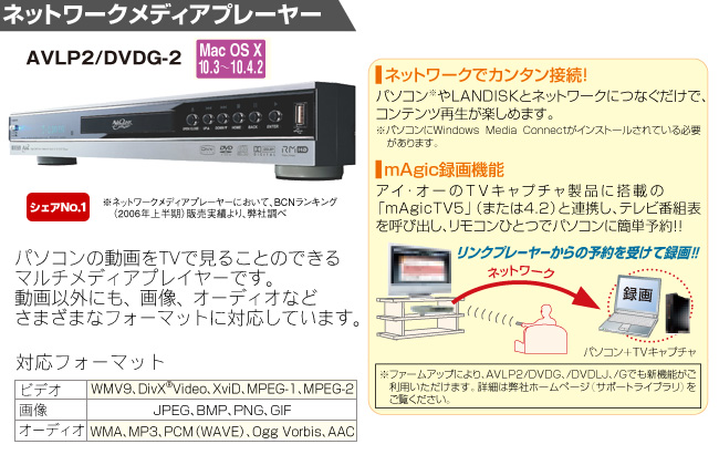 マルチメディアプレーヤー AVLP2