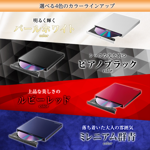 輝く高品質な IODATA アイ オー データ DVRP-UC8W ホワイト Type-C対応 保存ソフト付きポータブルDVDドライブ qdtek.vn