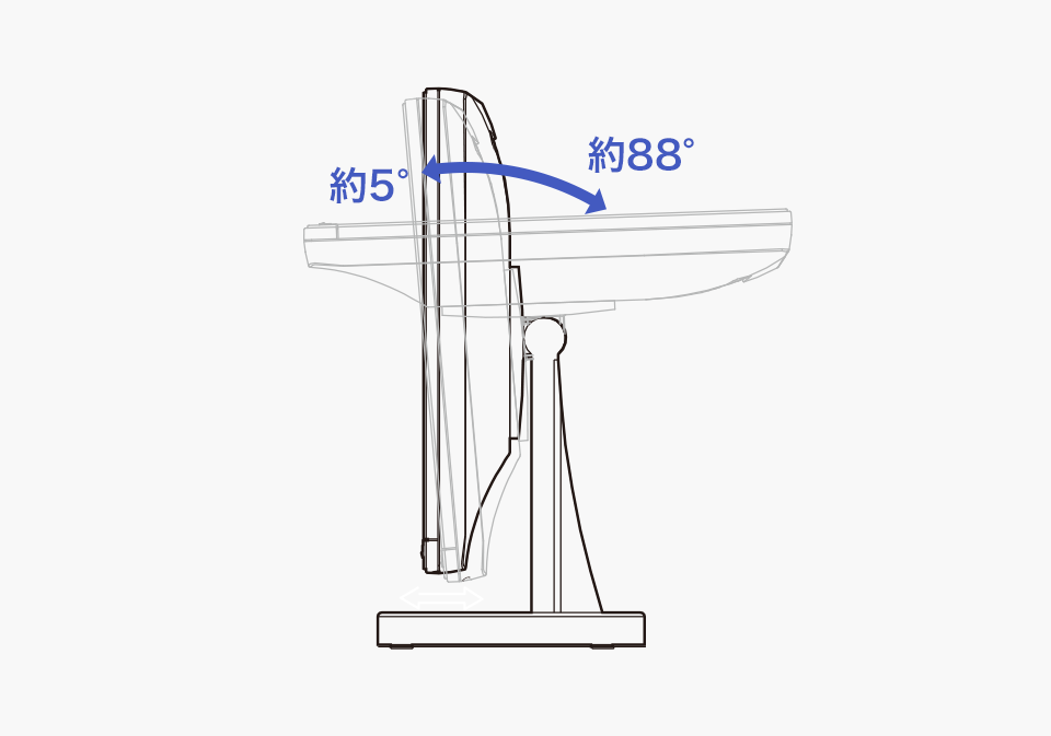 `gpOɖ5°`ɖ88°͈̔͂Œ\I