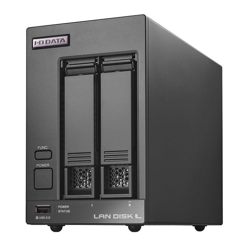 HDL2-LV02B／2TB 推奨同時接続台数～50台 2ドライブNAS（1TB×2）