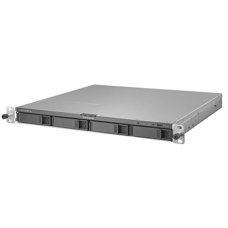 HDL4-LV08UB／8TB 推奨同時接続台数～50台 4ドライブラックマウントNAS（2TB×4）