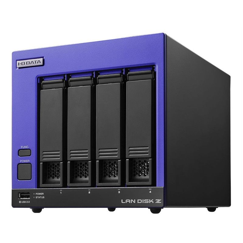 HDL4-Z25SI3B32B/32TB 推奨同時接続台数500台~ 4ドライブNAS(8TB×4)