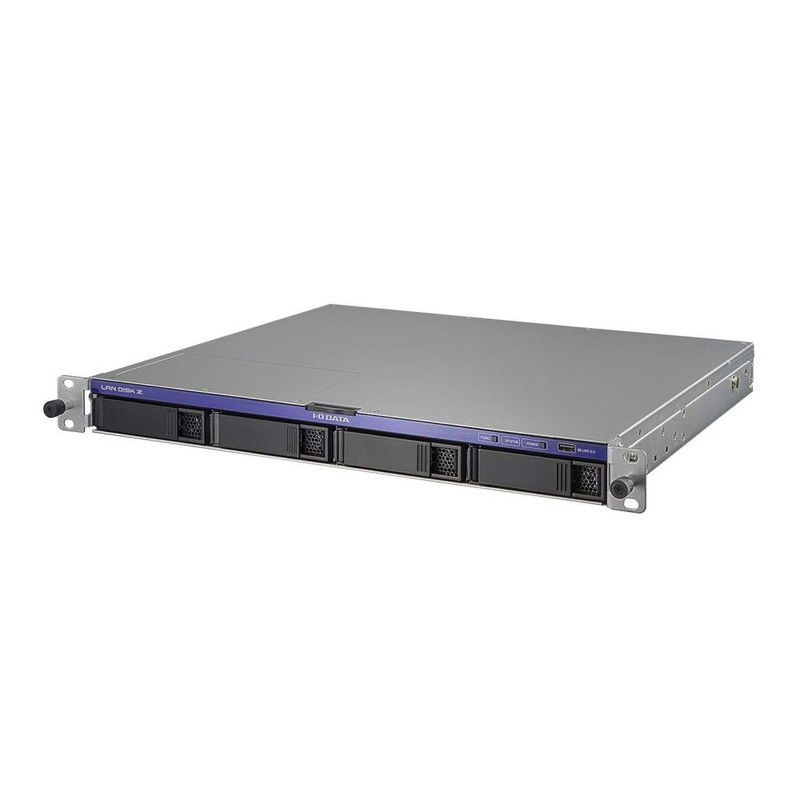 HDL4-Z25SI3B48UB/48TB 推奨同時接続台数500台~ 4ドライブラックマウントNAS(12TB×4)