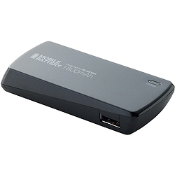 エレコム DE-U01L-1810BK スマートフォン用モバイルバッテリー/USB Micro-Bメス-USB Aメス/1800mAh/ブラック