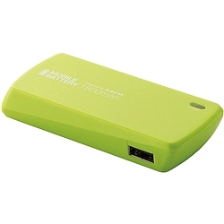 エレコム DE-U01L-1810GN スマートフォン用モバイルバッテリー/USB Micro-Bメス-USB Aメス/1800mAh/グリーン