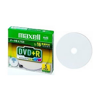 日立マクセル D+R47WPD. S1P5SA 片面1層データ用DVD+R2.4-8倍速5枚パック プリンタブルレーベル(白)